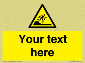 Custom warning Submerged step or steps